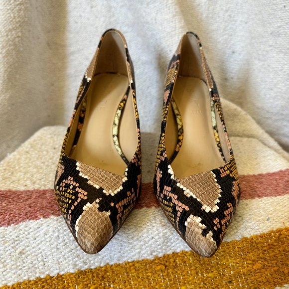 1. State Harvie Pump Bisque Multi Snake Print US Size 9 - Picture 4 of 6